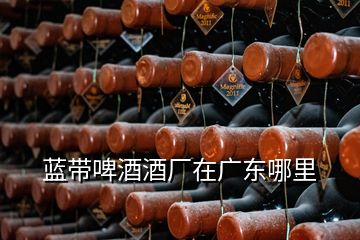 蓝带啤酒酒厂在广东哪里