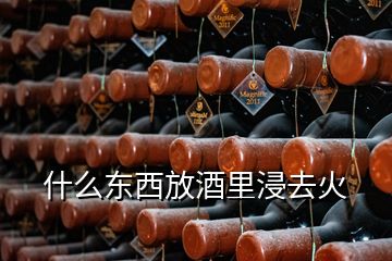 什么东西放酒里浸去火