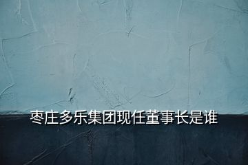 枣庄多乐集团现任董事长是谁