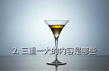 2. 三重一大的内容是哪些