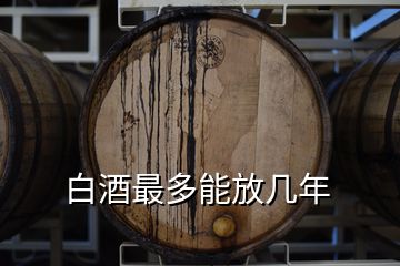 白酒最多能放几年