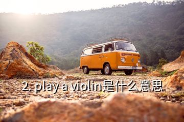 2. play a violin是什么意思