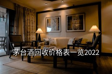 茅台酒回收价格表一览2022