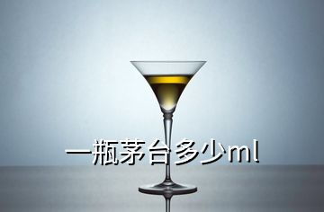 一瓶茅台多少ml