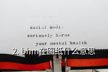 2. bhm在图纸什么意思