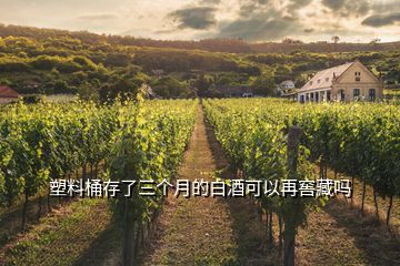 塑料桶存了三个月的白酒可以再窖藏吗