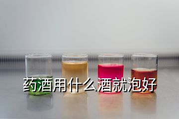 药酒用什么酒就泡好