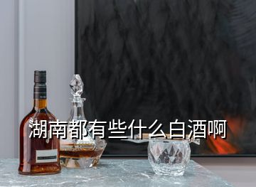 湖南都有些什么白酒啊