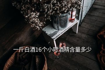 一斤白酒16个小时酒精含量多少