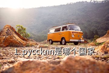 1. pyccknn是哪个国家