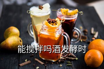 能搅拌吗酒发酵时