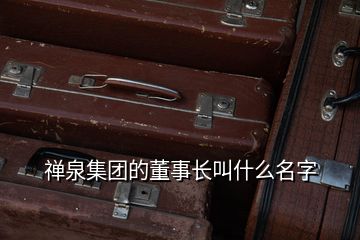 禅泉集团的董事长叫什么名字