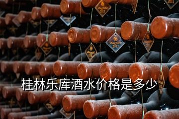 桂林乐库酒水价格是多少