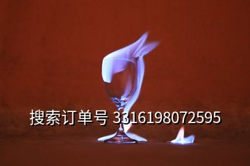 搜索订单号 3316198072595