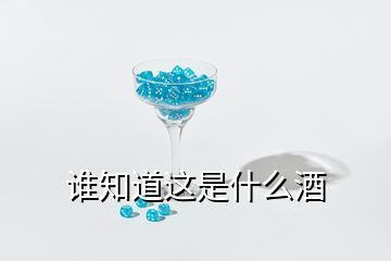 谁知道这是什么酒