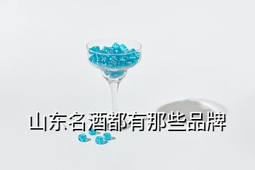 山东名酒都有那些品牌