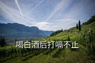 喝白酒后打嗝不止