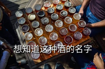 想知道这种酒的名字