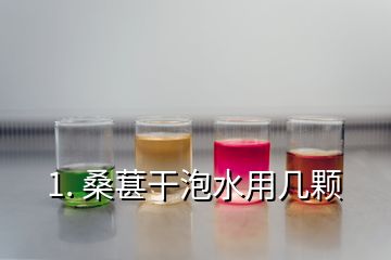 1. 桑葚干泡水用几颗