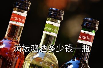 满坛鸿酒多少钱一瓶