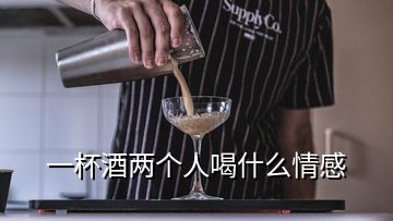 一杯酒两个人喝什么情感