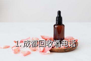 1. 成都回收酒电话