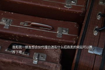 我和我一朋友想合伙代理白酒有什么招商类的网站可以推荐下哦