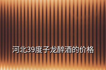 河北39度子龙醉酒的价格