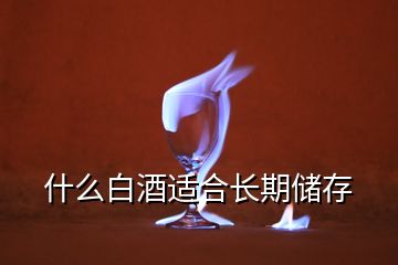 什么白酒适合长期储存