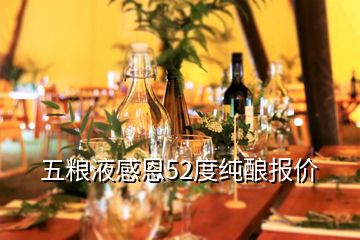 五粮液感恩52度纯酿报价