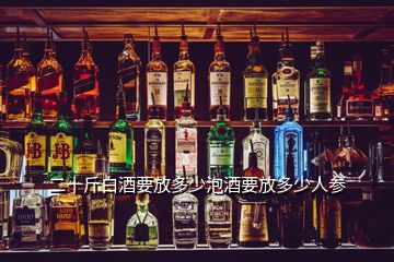 二十斤白酒要放多少泡酒要放多少人参