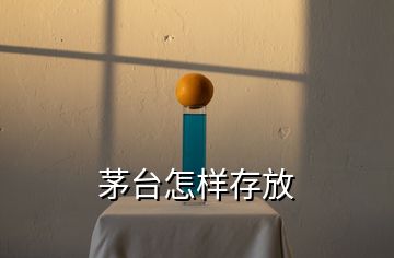 茅台怎样存放