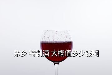 茅乡 特制酒 大概值多少钱啊