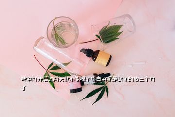 啤酒打开后过两天就不能喝了那白酒呢是封闭的放三个月了