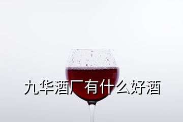 九华酒厂有什么好酒