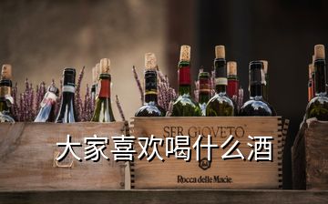 大家喜欢喝什么酒