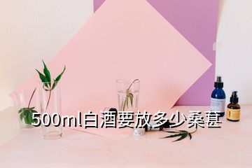 500ml白酒要放多少桑葚