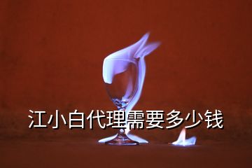 江小白代理需要多少钱