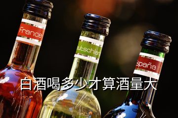 白酒喝多少才算酒量大