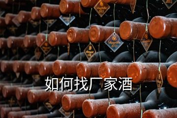 如何找厂家酒