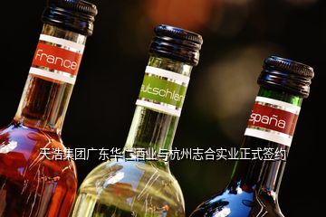 天浩集团广东华仁酒业与杭州志合实业正式签约