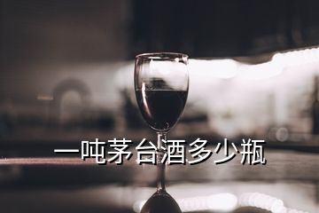 一吨茅台酒多少瓶