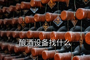 酿酒设备找什么