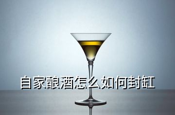 自家酿酒怎么如何封缸