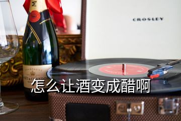 怎么让酒变成醋啊