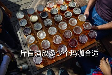 一斤白酒放多少个玛咖合适