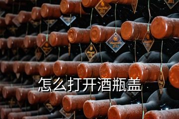 怎么打开酒瓶盖