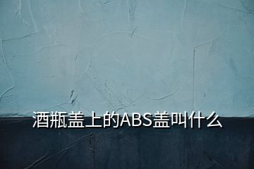 酒瓶盖上的ABS盖叫什么