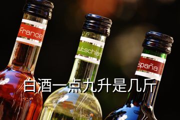 白酒一点九升是几斤