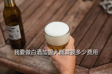 我要做白酒加盟大概需要多少费用